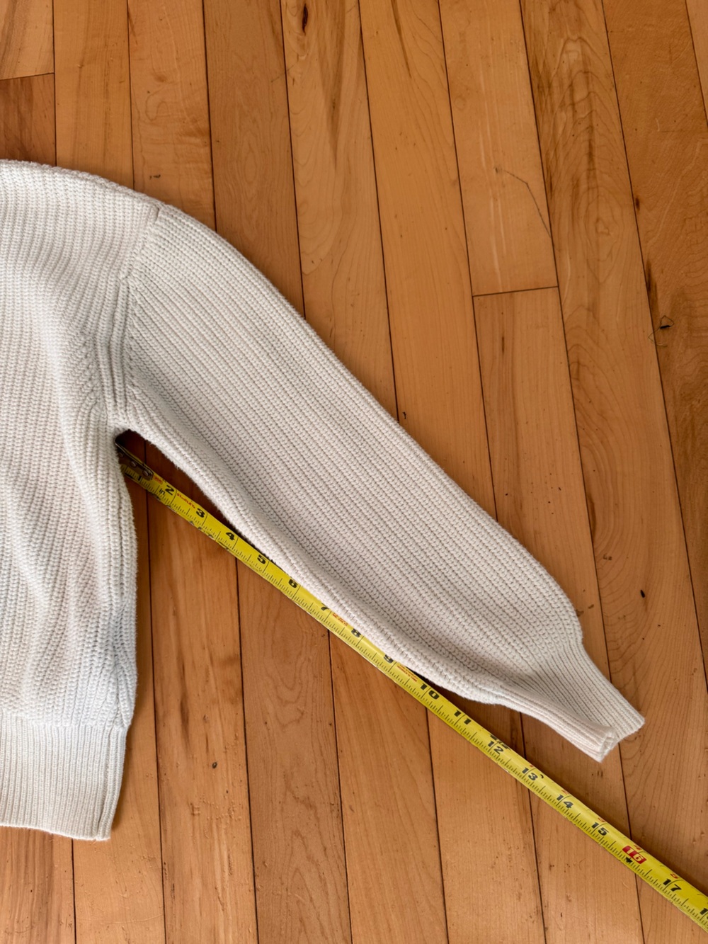 Minimum Cream Ribbed Crewneck Sweater - Picture 8 of 9